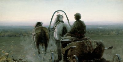 De terugreis, 1896 door Abram Efimovich Arkhipov